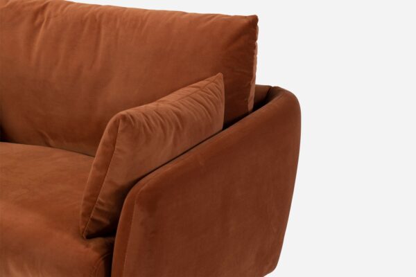 Park Armchair (Rust Velvet)