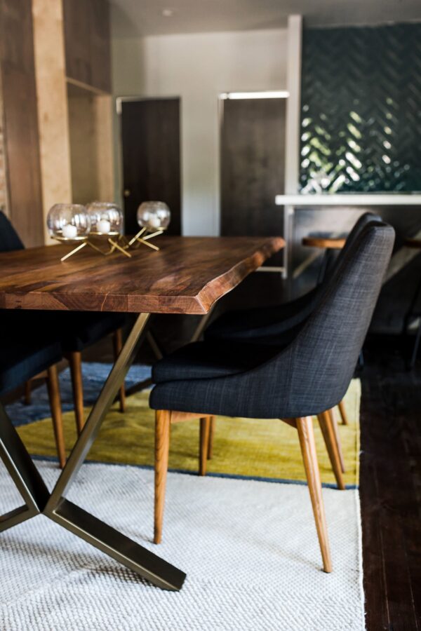 Zoë Dining Table (Brass)