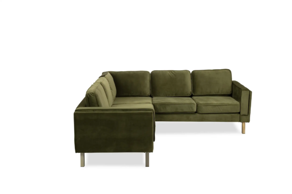 Albany Corner Sectional (Olive Velvet)