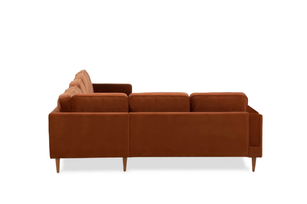 Albany Corner Sectional (Rust Velvet)