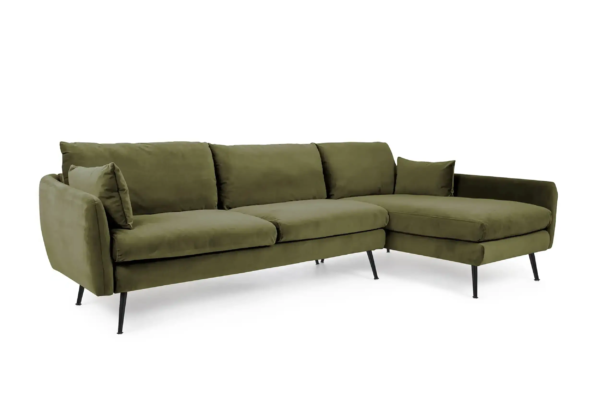 Park Sectional Sofa (Olive Velvet)