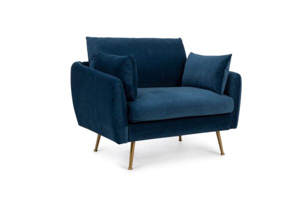 Park Armchair (Blue Velvet)