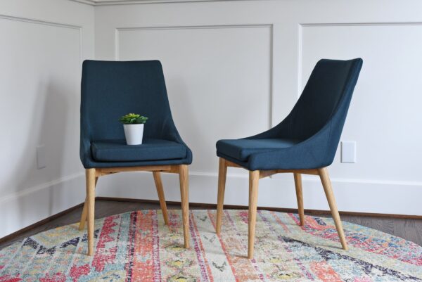 Jessica Dining Chair, Teal Blue (Set of 2)