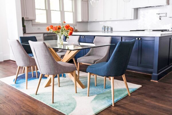 Jessica Dining Chair, Teal Blue (Set of 2)