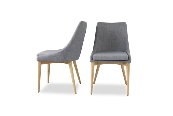 Jessica Dining Chair, Light Grey (Set of 2)