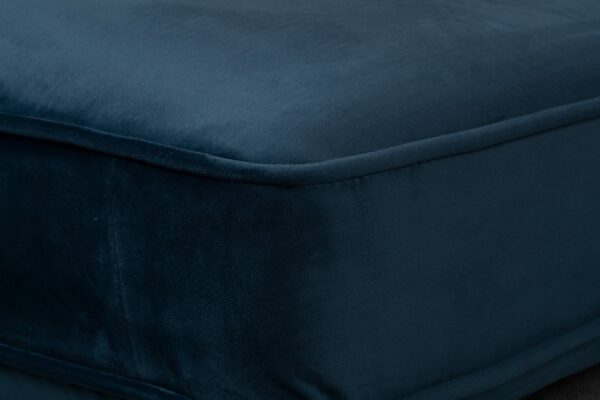 Albany Velvet Ottoman (Blue)