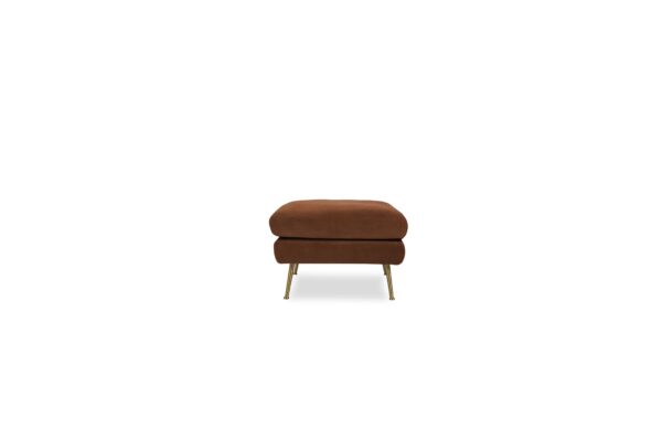 Park Ottoman (Rust Velvet)