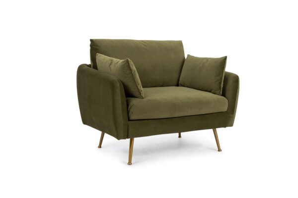 Park Armchair (Olive Velvet)