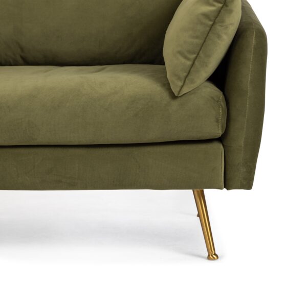 Park Armchair (Olive Velvet)