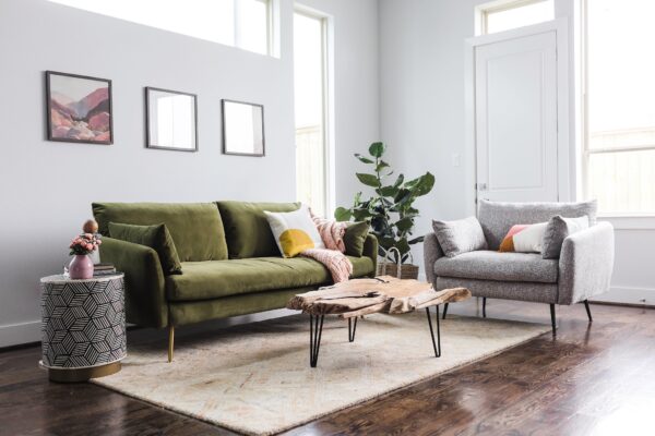 Park Sofa (Olive Velvet)
