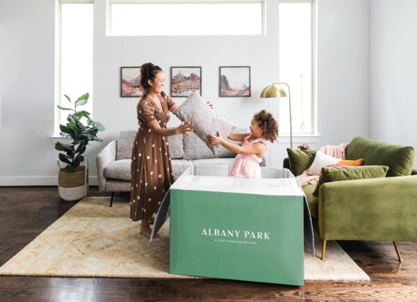Park Sofa (Olive Velvet)