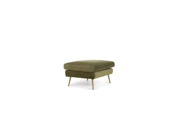 Park Ottoman (Olive Velvet)