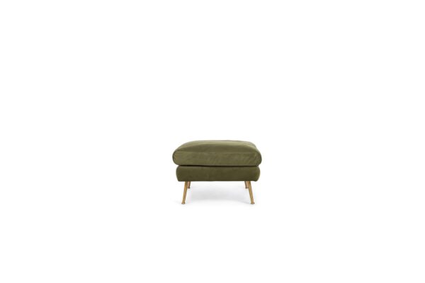 Park Ottoman (Olive Velvet)