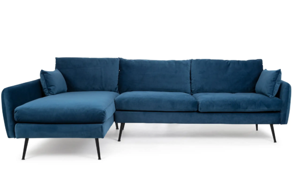 Park Sectional Sofa (Blue Velvet)
