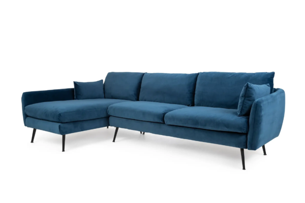 Park Sectional Sofa (Blue Velvet)