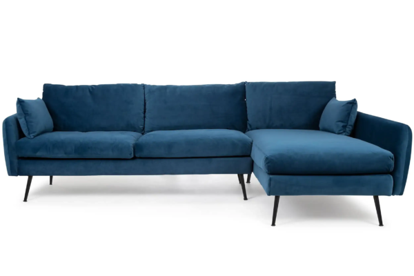 Park Sectional Sofa (Blue Velvet)