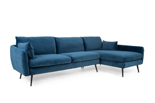 Park Sectional Sofa (Blue Velvet)