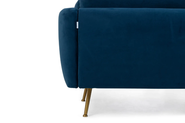 Park Sectional Sofa (Blue Velvet)