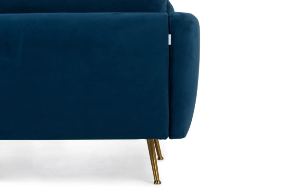 Park Sectional Sofa (Blue Velvet)