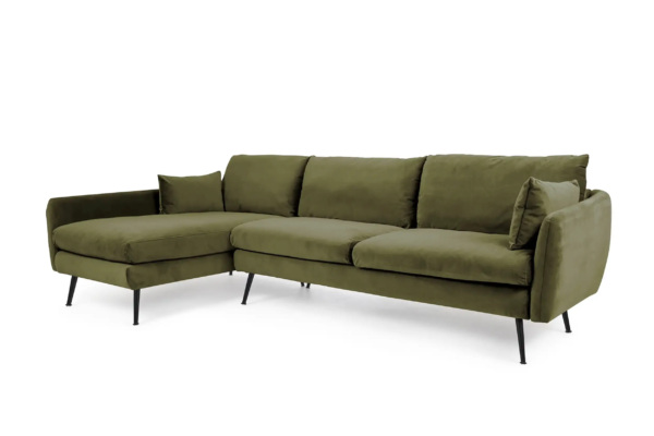 Park Sectional Sofa (Olive Velvet)