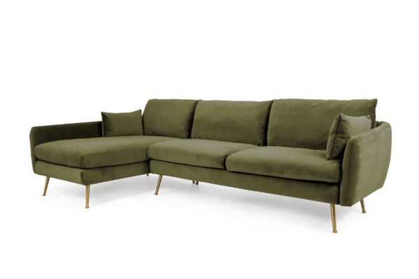 Park Sectional Sofa (Olive Velvet)