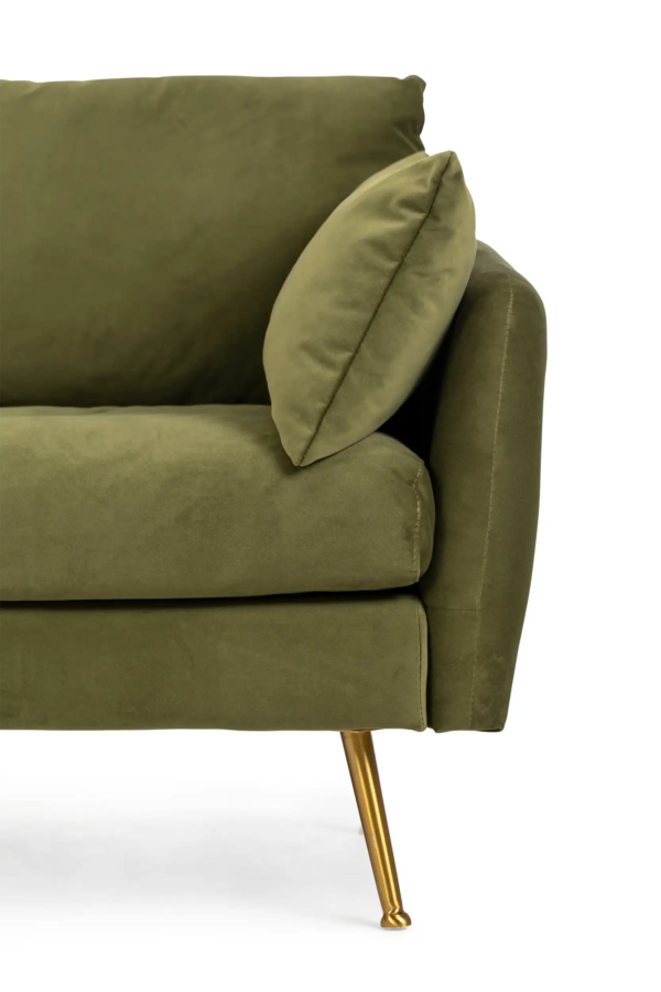 Park Sectional Sofa (Olive Velvet)