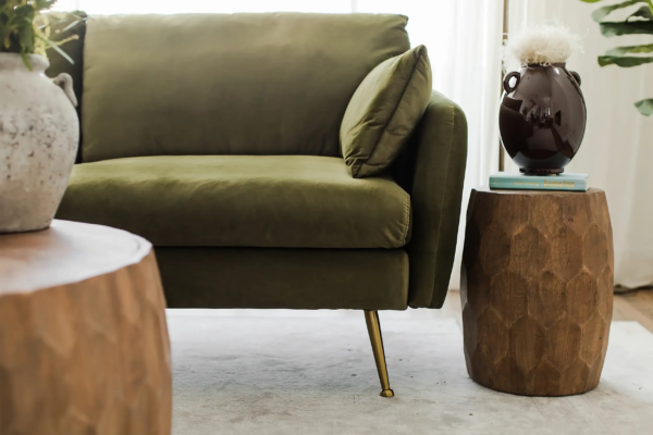 Park Sectional Sofa (Olive Velvet)