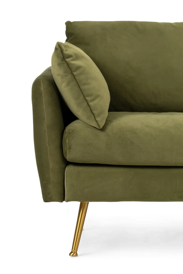 Park Sectional Sofa (Olive Velvet)