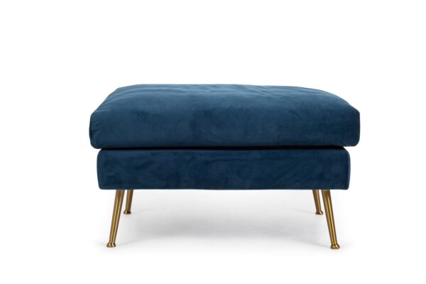 Park Ottoman (Blue Velvet)