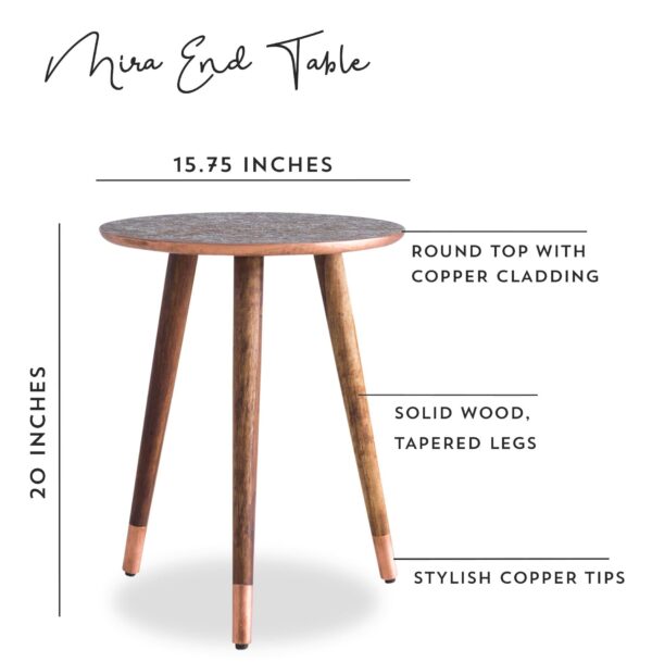 Mira End Table (Copper)
